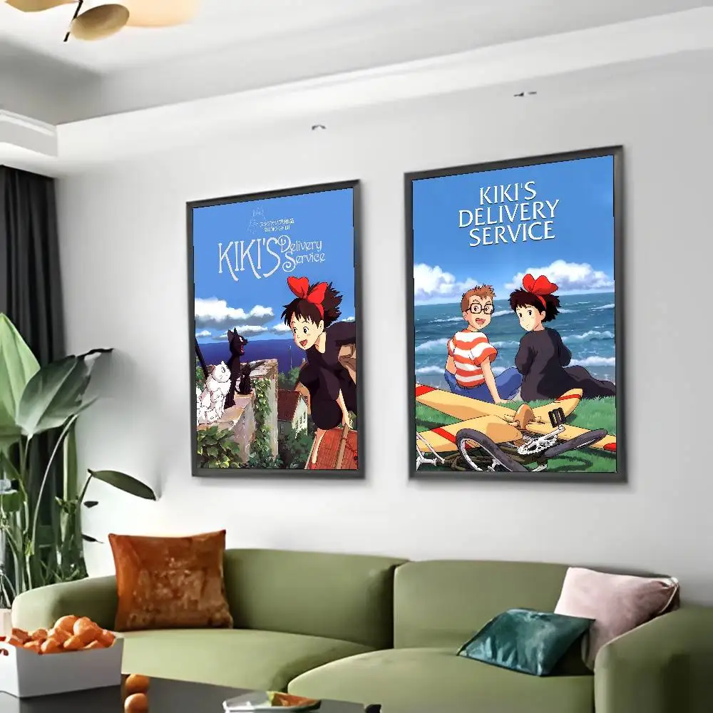 ملصق رسم فني لخدمة التوصيل من Kikis مع مطبوعات هدية تزيين غرفة النوم وغرفة المعيشة