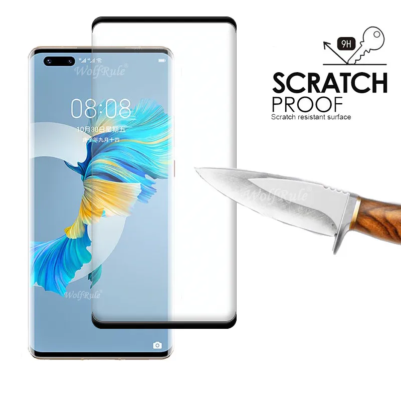 4-in-1 For Huawei Mate 40 Pro Glass For Huawei Mate 40 Pro Protective Glass Full HD Screen Protetor For Huawei Mate 40 Pro Glass