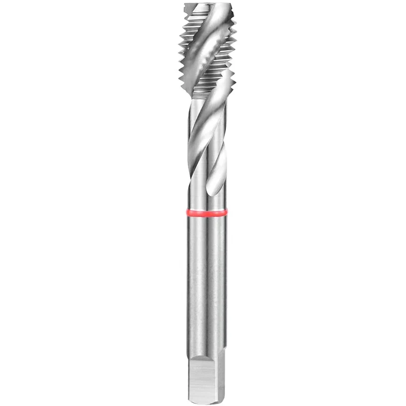 High-speed steel M1-M12 tap sets with tin coating for precision thread cutting of metals and alloys