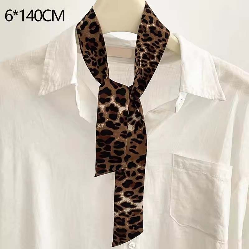 Women Narrow Long Scarf 150x4cm Polka Dot Tie Bag Ribbon Headband Choker Streamer Lady Accessories - Image 18