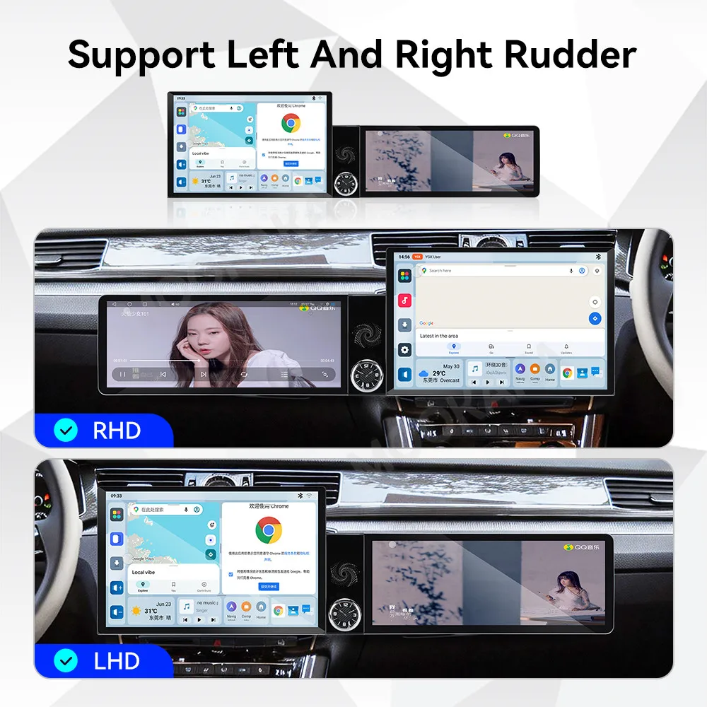 Android 13 Radio For Volkswagen Passat 2016~2018 Dual Screen GPS Multimedia Navigation Car Stereo Receiver player IPS Head Unit