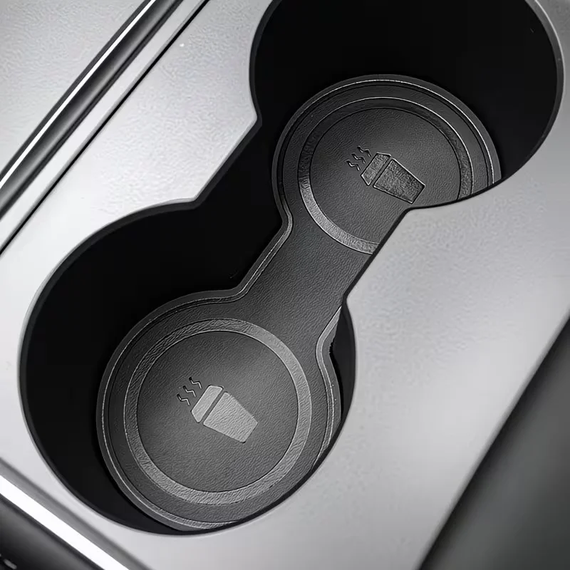For Tesla Model 3/Y Center Console Cup Mat, Cup Mat Protective Pad, Storage Slot Protective Pad, Wear-Resistant, Dust-Proof, Easy to Clean view 4