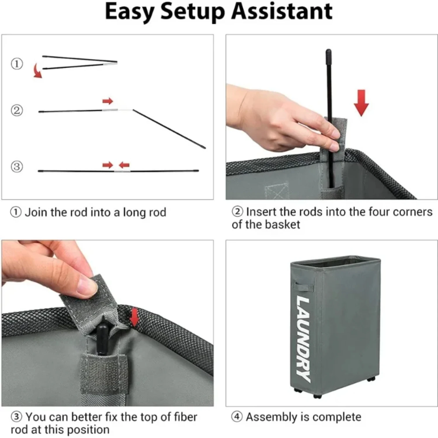 Mir à illant Pliable pour Vêtements Sales, Accessoire de Yoga, WieshammBox avec Roue