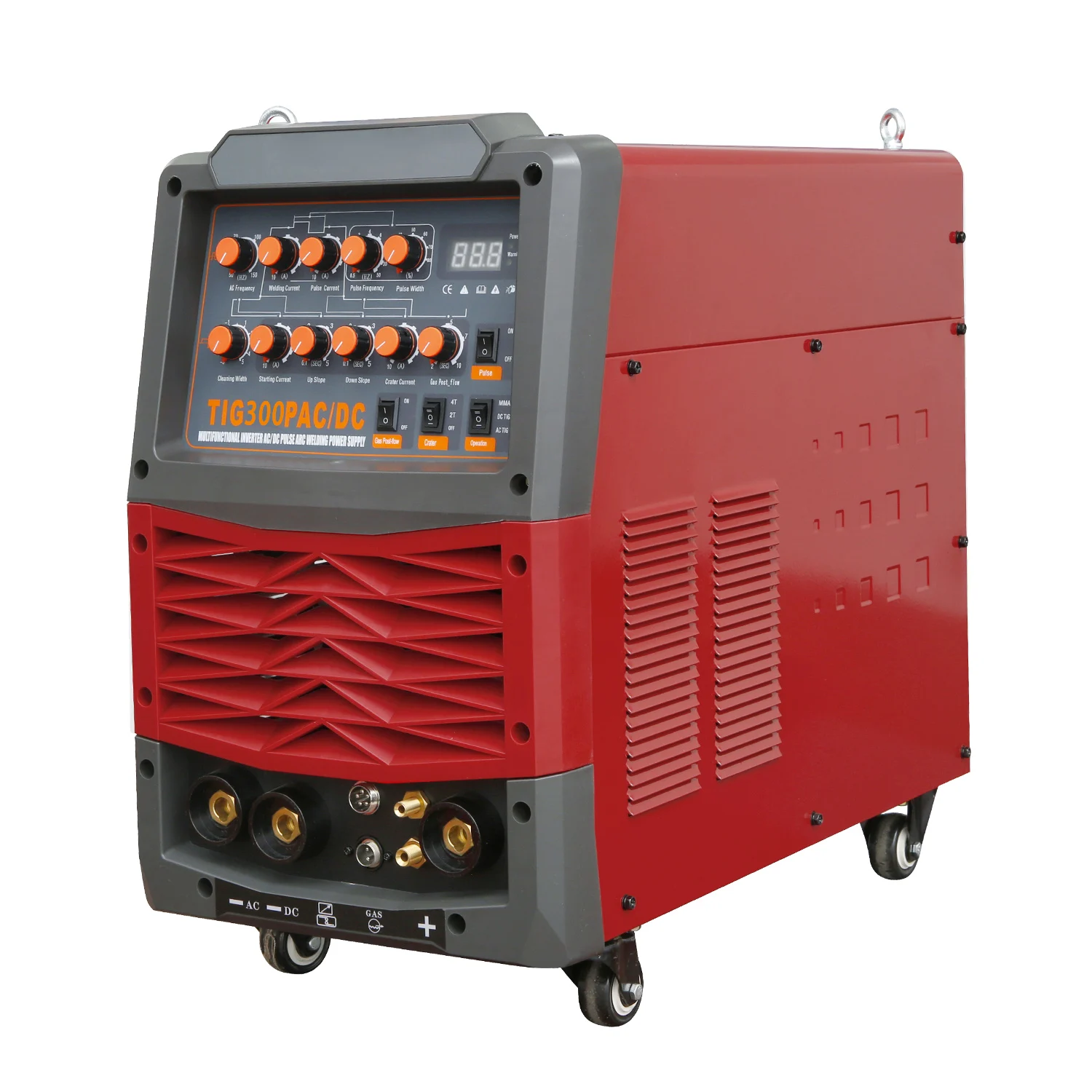 

HONE Actual 300Amp ACDC TIG300P With Pulse HF TIG/MMA, Multi-Functions Digital Control IGBT Inverter ACDC TIG Welding Machine.
