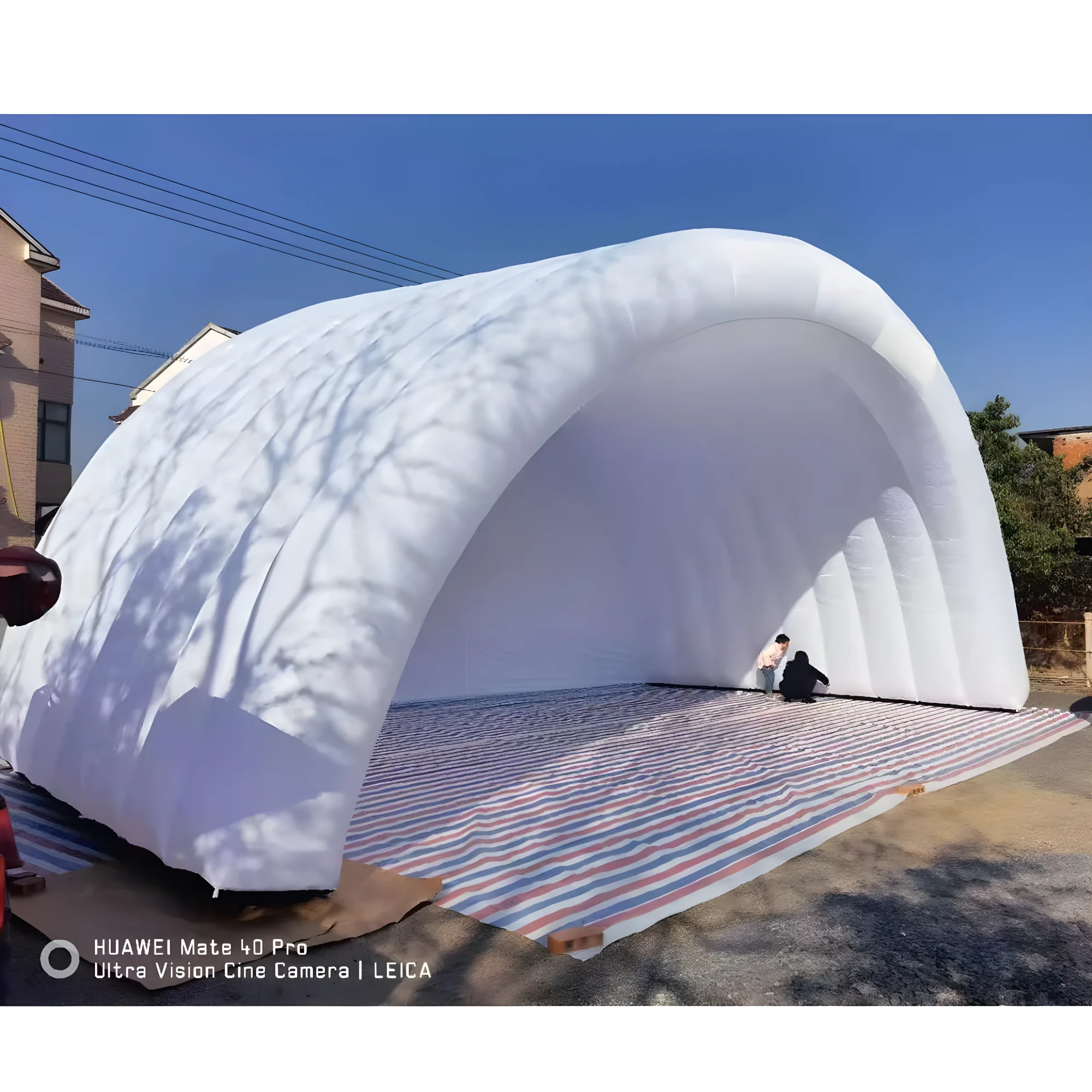 Giant Inflatable Stage Tent Advertising Stage Cover Roof Dome Event Arch Tent with blower For Outdoor Music Festival Concert