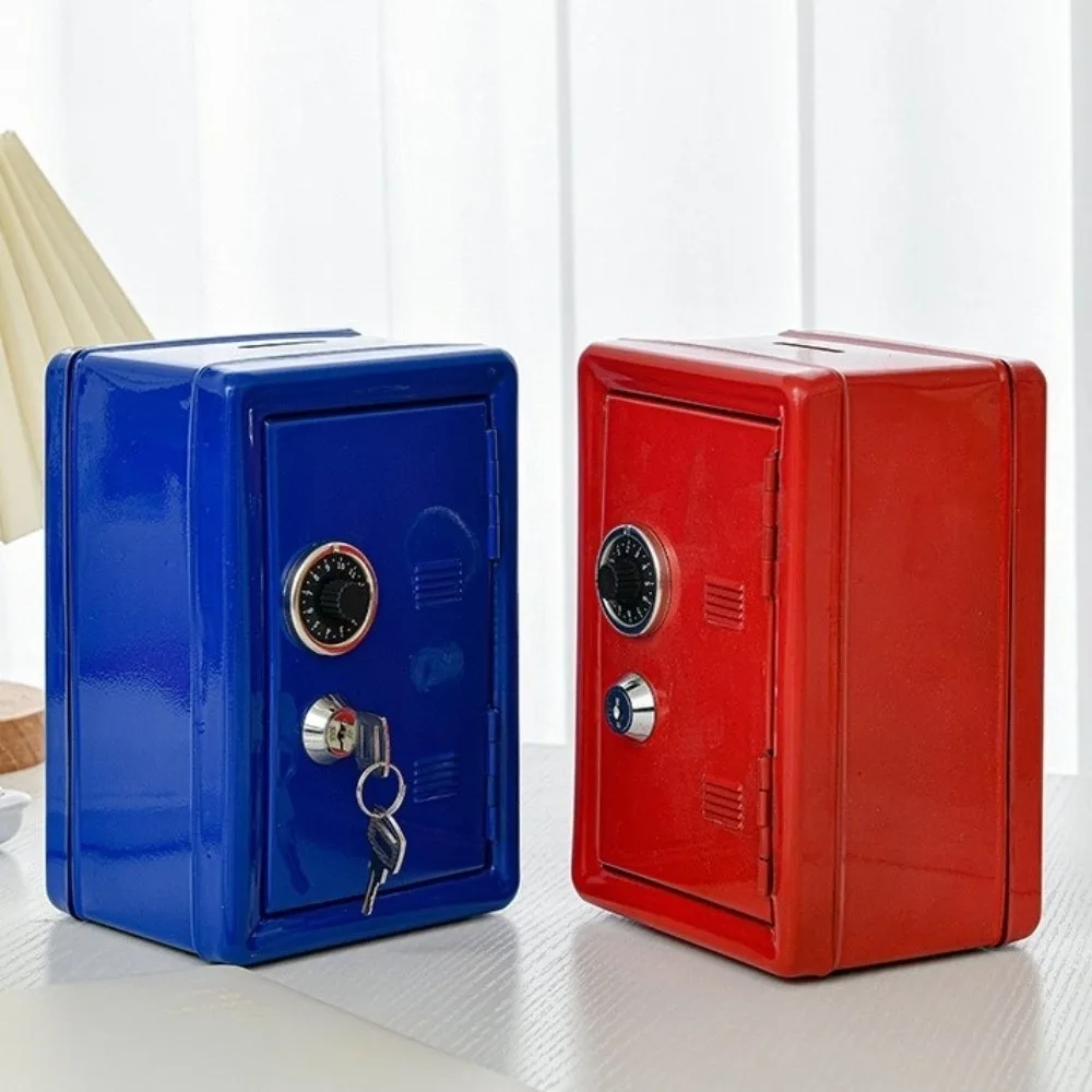 Dekorative Box Passwort Lock Mini Safe Anti-Diebstahl Schrank Sparschwein Metall Geld Lagerung Box Bargeld Sparen