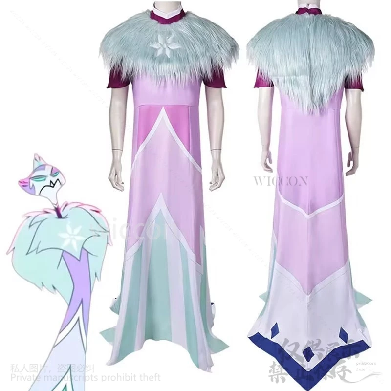 Anime Helluva Cartoon Andrealphus kostium Boss długa spódnica sukienka na Halloween Anime mężczyzna kobieta Halloween boże narodzenie dostosowane