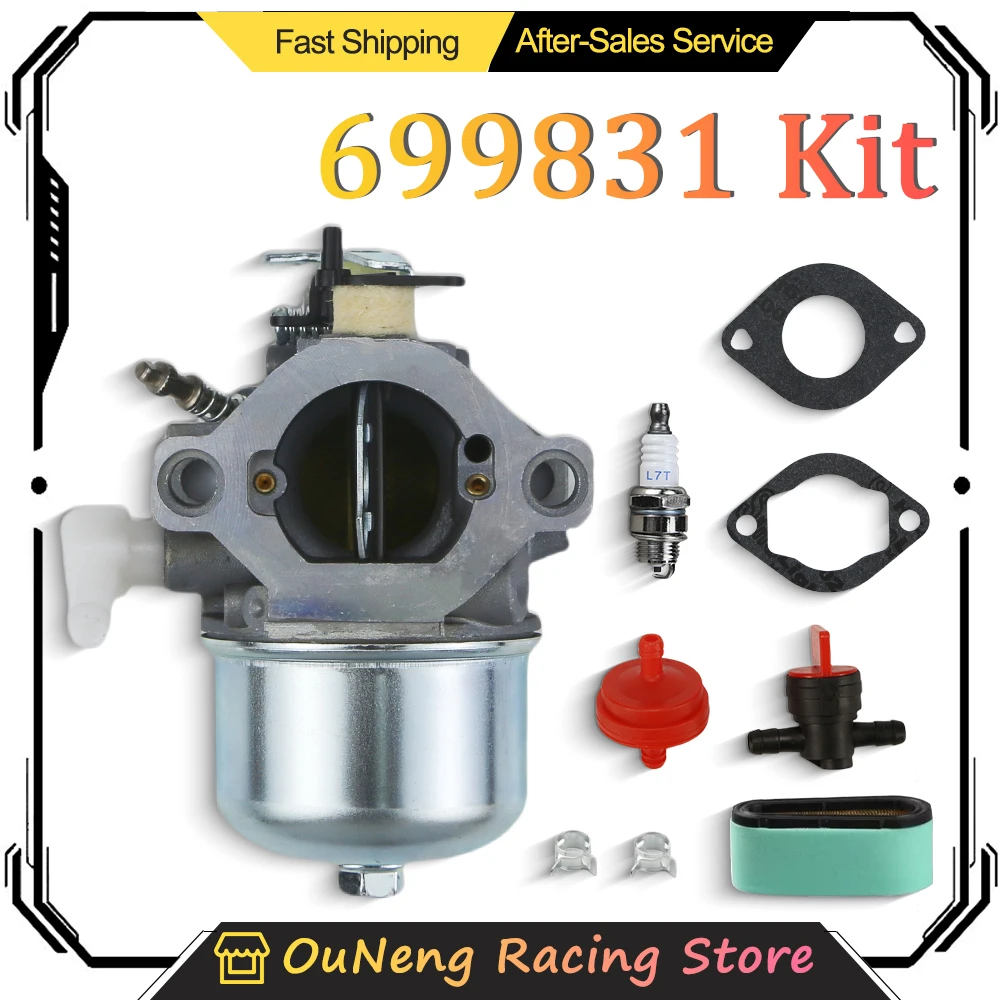 Carburateur de tondeuse à gazon 699831 694941, pour Briggs & Stratton 283702 283707 284702 284707 284777 286702 286707 289702 289702 289707