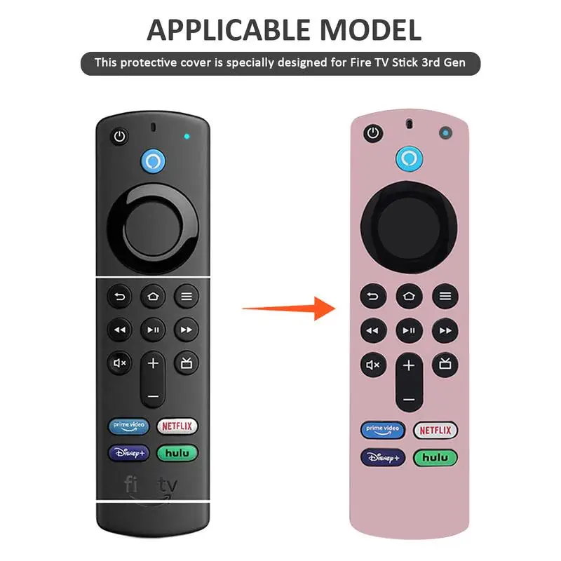 Silikon Fall ForAmazon FireTV Stick ForAlexa Stimme Controller 3rd Gen Nicht Weiche Silikon Fernbedienung Schutz Abdeckung