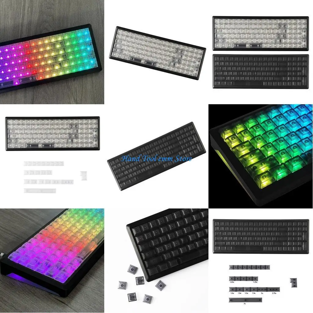 

H37F DSA с высокой матовой клавишкой прозрачной безловой 122-ключ-клавиш