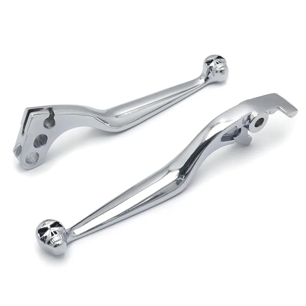 

Motorcycle Parts Brake Clutch Skull Hand Lever for Honda 1988-2010 Shadow 600/750/1100,1987-2007 CBR600,2010-2013 VT1300 CHROME