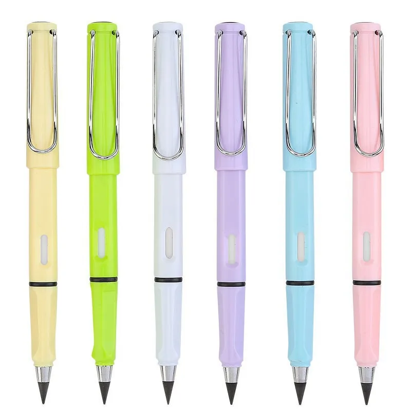 Высококачественный вечный карандаш Macaron, цвет, бесплатная резка с ластиком, небьющийся карандаш для студентов, школьный рисунок, письмо HB