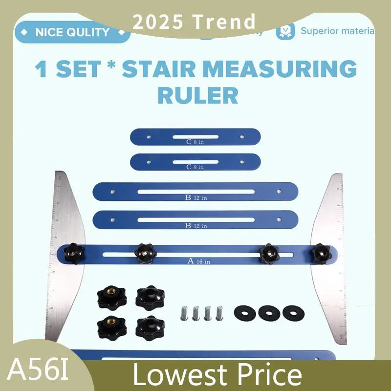ABDD Stair Tread Template Shelf Template Tool Stair Tread Template Tool Stair Measuring Ruler Tread Template