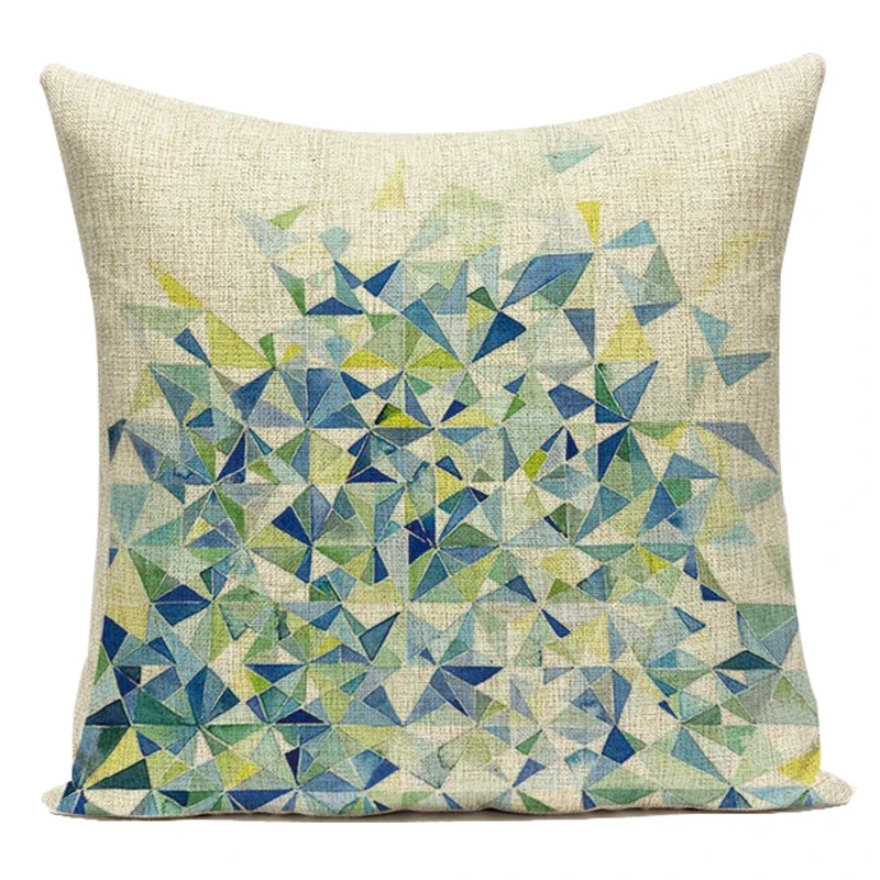 Geometry High Quality Cushion Cover Throw Pillow Polyester Car Sofa Bed Home Decor Pillow Cover Textile Printed Pillow Case