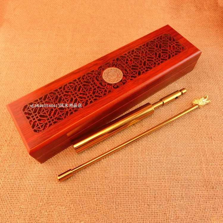 Geomantic master GOOD tool-Southeast Asia efficacious Eight Diagrams FENG SHUI Compass divine dragon dowsing Rod + LUO PAN