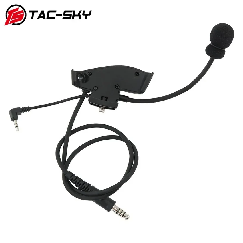 Electronic Headset Accessories External Mic Kit for Howard Leight Impact Sport Airsoft Shooting Headphones with Tactical U94 Ptt