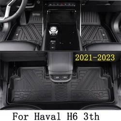 LHD Car Floor Mats For Haval H6 3th 2021 2022 2023 TPE Left-hand Drive Automatic Car Floor Mats Carpet Accessories