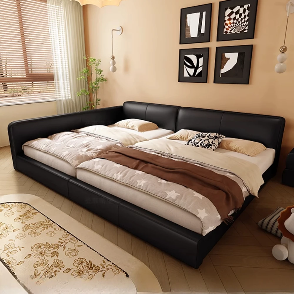 

Black Modern Bedroom Bed Nordic Kids Double Lounge Kingsize Bed Boys Set Sleeping Upholstery Camas De Casal Home Furniture