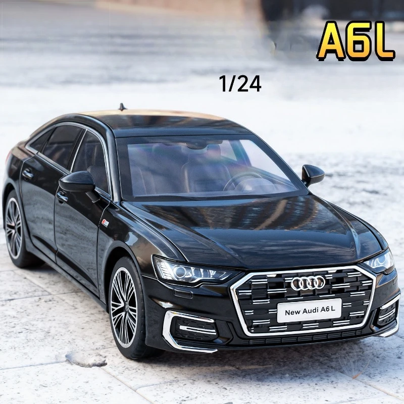 

1:24 A6L Роскошная модель седана, имитация автомобиля, игрушечный слив, литая под давлением модель, коллекция, детские подарки на день рождения