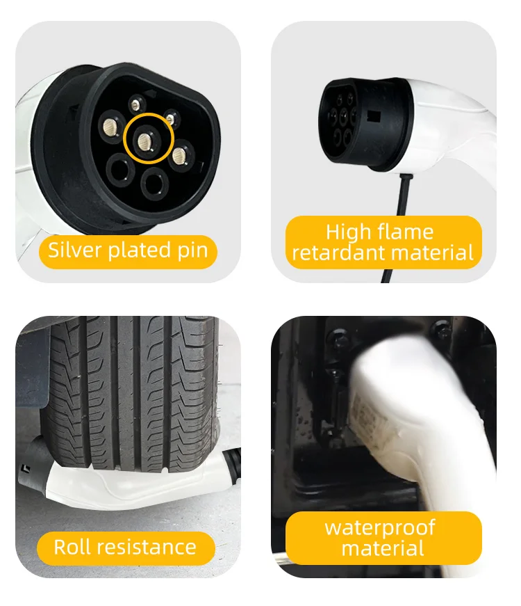 Type2 EV Charger 32A Electric Vehicle Car Charging Station  IEC62196-2  Cable Connector EVSE Wallbox