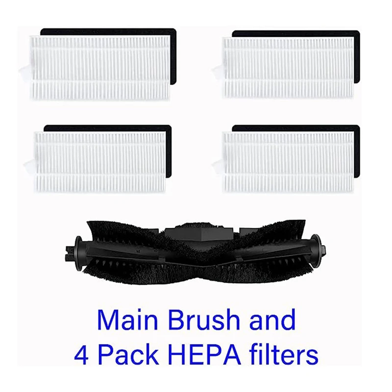 1ชุดอุปกรณ์อะไหล่สำหรับ tikom G8000 G8000 Pro หุ่นยนต์ดูดฝุ่นทำความสะอาดแปรงตัวกรองแปรงด้านข้างอุปกรณ์เสริมไม้ถูพื้น