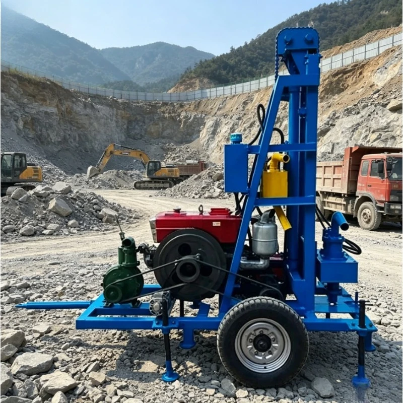 Customized YUGONG Factory Direct Sale All-Terrain Wheel-Mounted Hydraulic Water Well Drilling Rig 100M 150M 200M Depth Choice