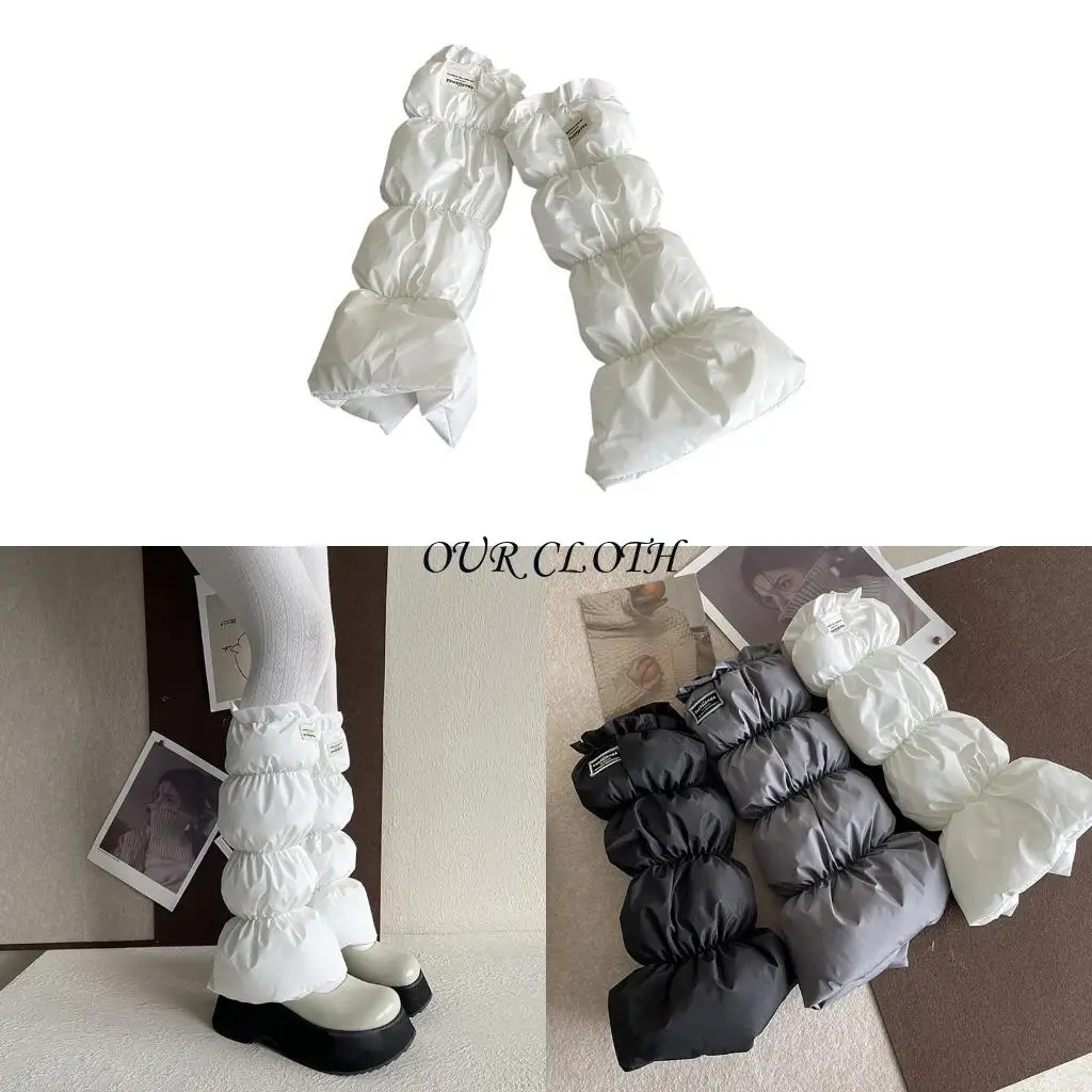 

Живопитые тепловые ноги для теплых женщин в холодную погоду покрывают манжеты на этикетке с длинными носками без ног