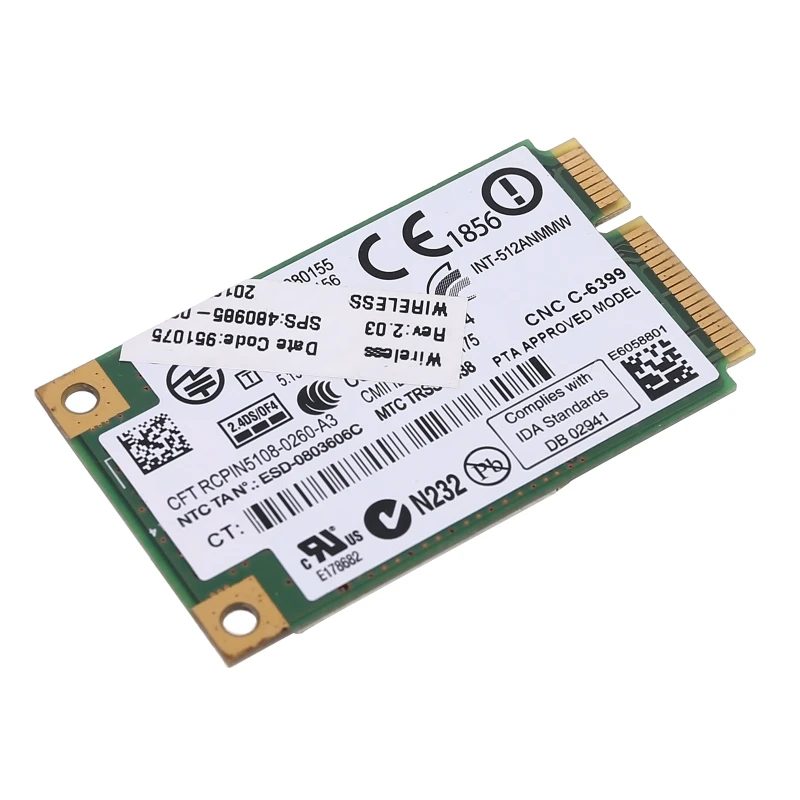 واي فاي لينك AGN 300Mbps 802.11b واي فاي لاسلكي نصف بطاقة PCI-E صغيرة 2.4g ثنائي النطاق لـ CQ40 CQ45 6520S 6530S