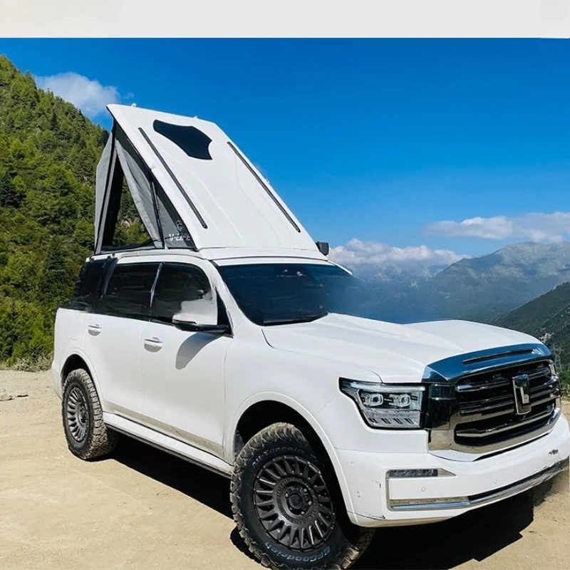 

Triangle tent off-road vehicle self-driving tour aluminum car travel rack expansion special tent
