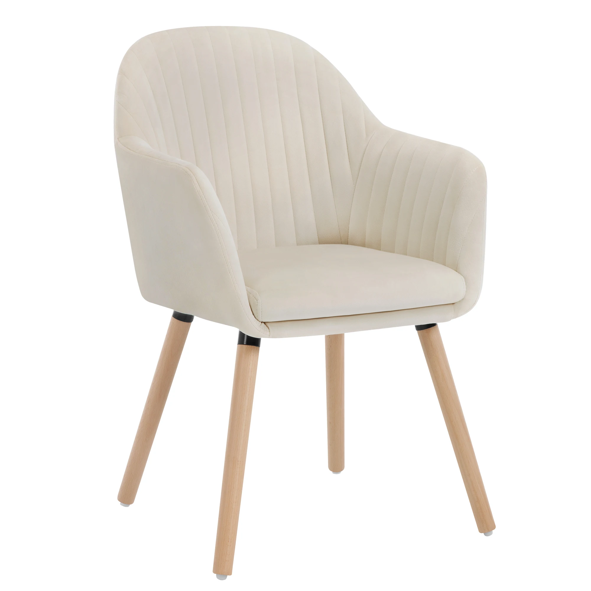Silla de Comedor WOLTU Tapizada, Silla de Salón, Silla de Esquina para Sala de Estar con Reposabrazos y Respaldo, para Recepción, Cocina, Restaurante
