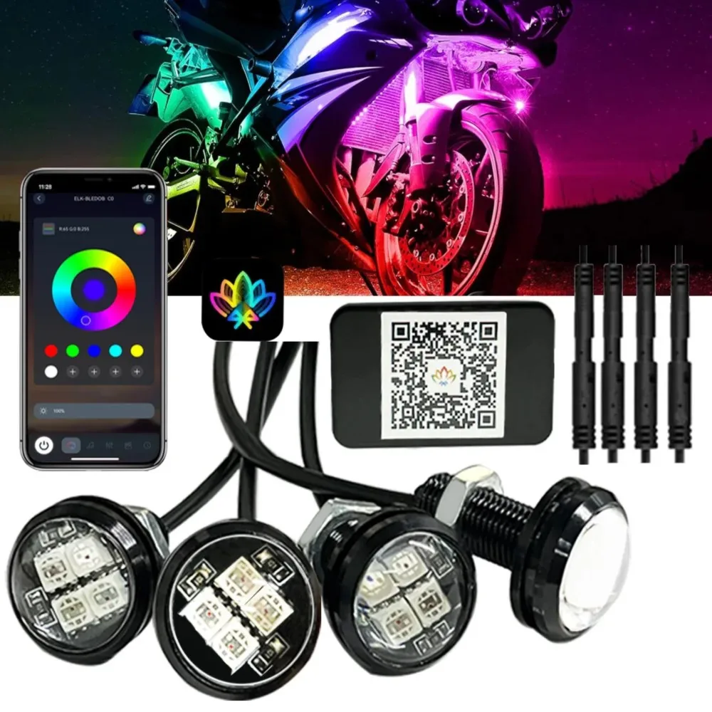 

Eagle Eye LED Multiple color lights with APP Control Day Running Light For truck motorcycle 12V. ﻿ ﻿