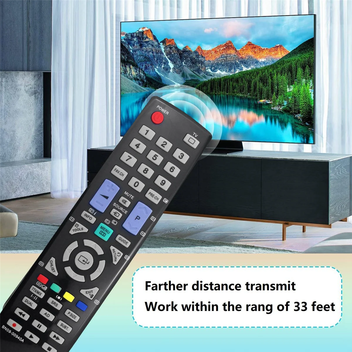 

A98TReplace BN59-00940A Пульт дистанционного управления для Samsung LE32B530P7N LE32B530P7W LE37B530P7W LE40B530P7