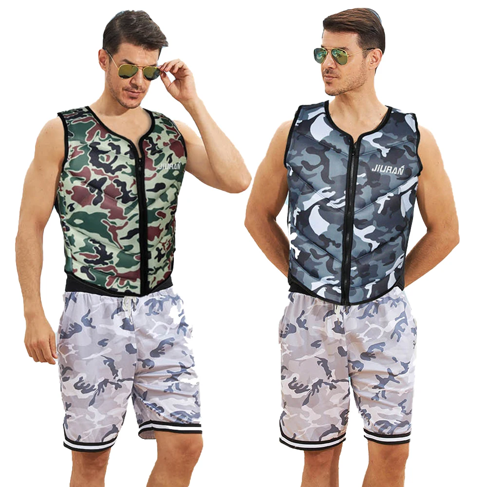 

Adult Camouflage Lifejacket Portable Ultrathin Swimming Diving Surfing Vest Men's Water Sports Sailing Fishing Camouflage Vest