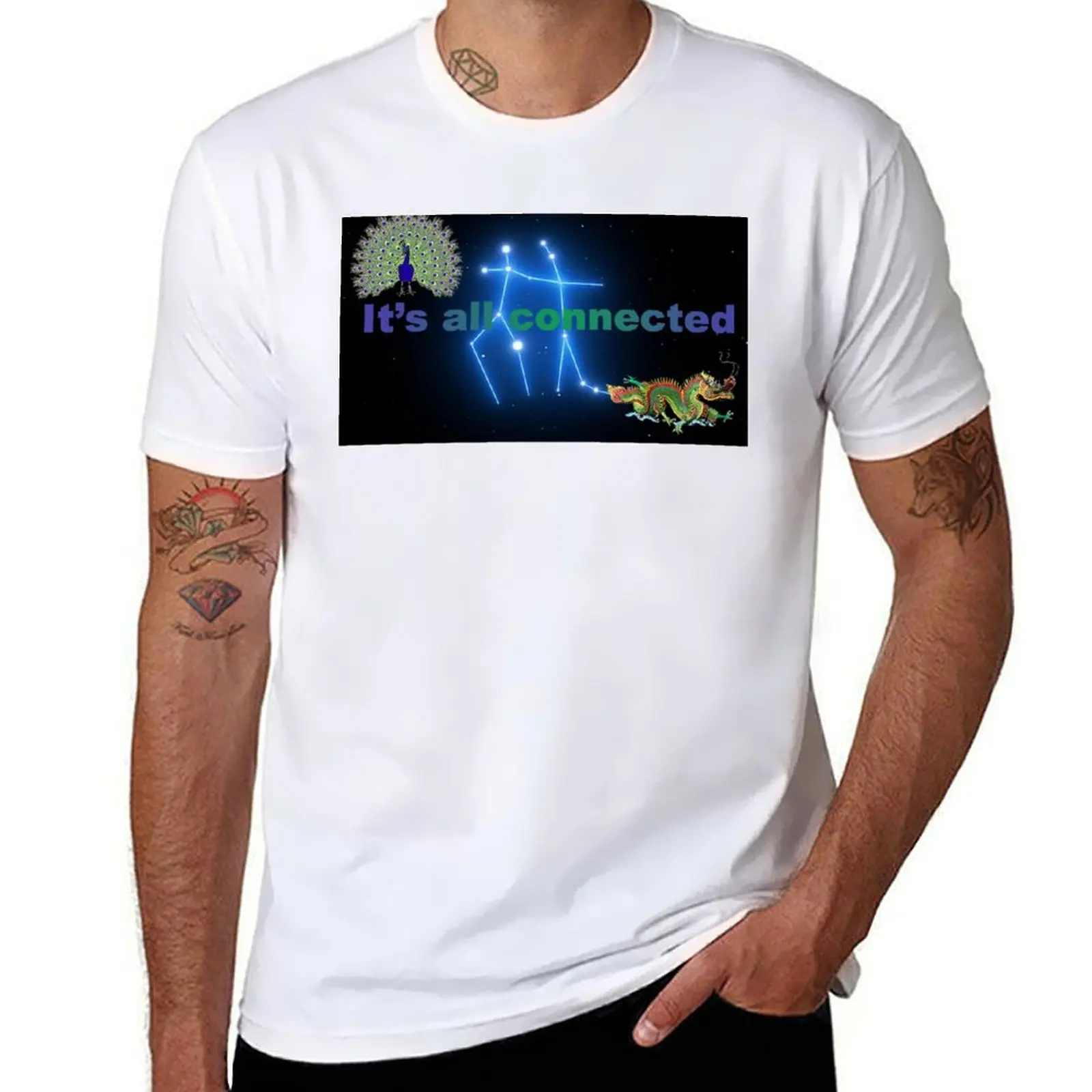 

It's all connected, manifest flight 828 T-Shirt man t shirt cotton funny t shirts cotton T-Shirt
