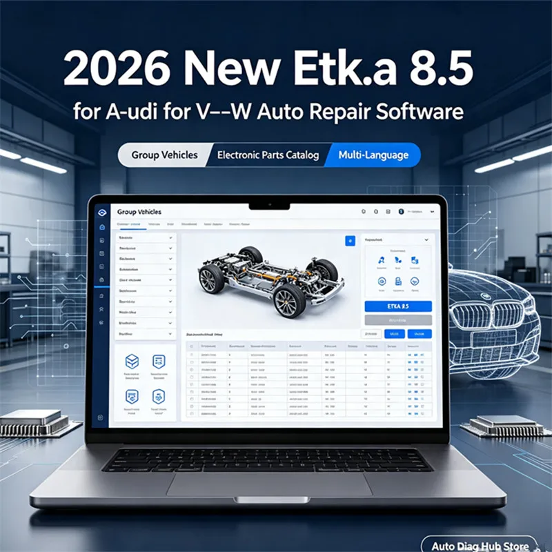 2026 New Etk.a 8.5 for A-udi for V---W Auto Repair Software Group Vehicles Electronic Parts Catalog ETKA 8.5 Multi-Language