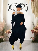 Womans Clothing Plus Size Jumpsuit Backless V Neck Ladies Solid Color One Piece Outfit Cargo Pant Sexy Summer Loose Jumpsuit - Image 2