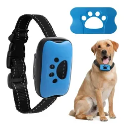 Pet Dog Anti Barking Device Dogs Training Collar USB Rechargeable Ultrasonic Stop Barking Vibration Anti Bark Collar Accessories
