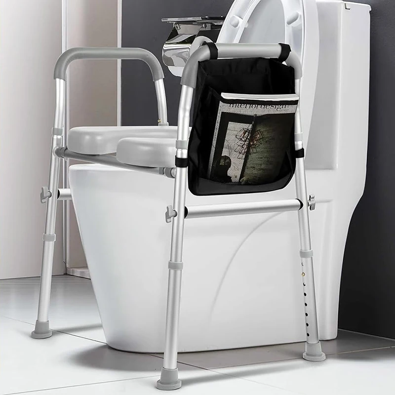 Adult Elderly Disabled Handicap Stand Alone Folding Width Height Adjustable Armrest Safety Helping Raised Toilet Seats New