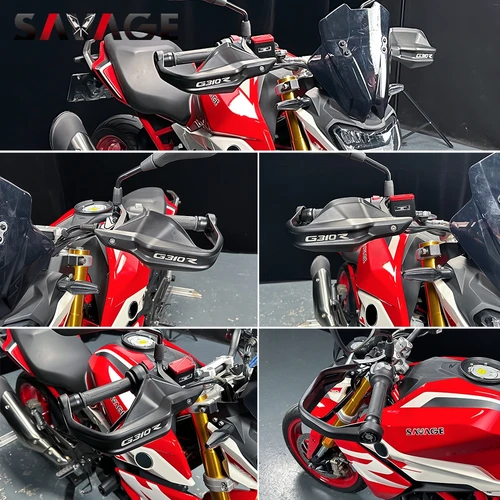 Imagen 2 del producto 2025 G310R G310GS manillar parabrisas guardamanos para BMW G310 R/GS G 310R 310GS 2017-2024 protectores de manos Deflector de protección