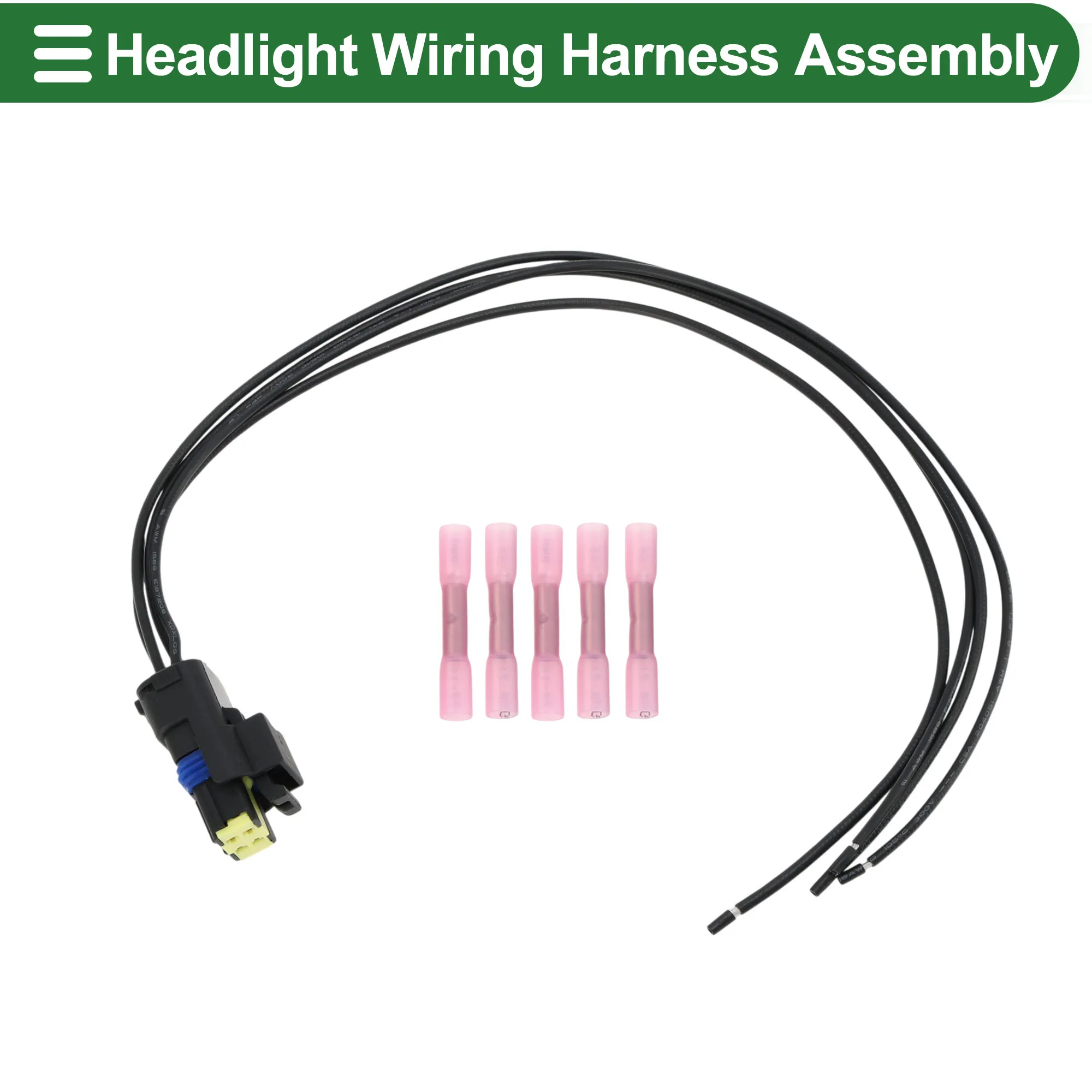 UXCELL No.710050283147/TRDRST5119 Headlight Wiring Harness Assembly Fog Lights Daytime Running Lights Lamp Wire Harness