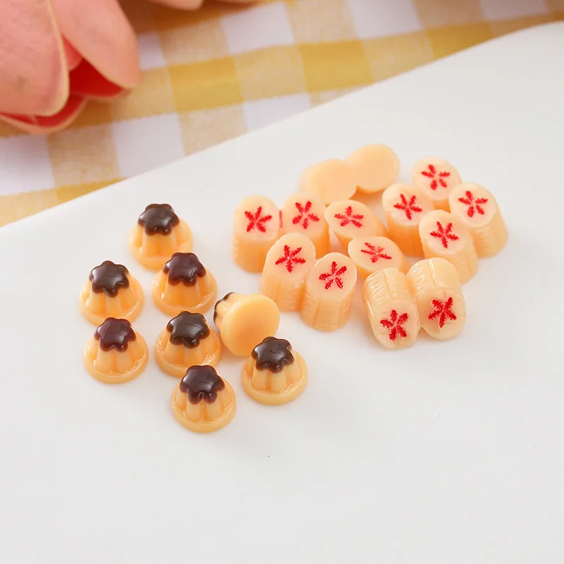 5 قطعة صغيرة هلام بودنغ الشوكولاته بودنغ محاكاة الحلوى DIY بها بنفسك دمية الغذاء اللعب إكسسوارات دمي ديكورات ديكور المنزل #2