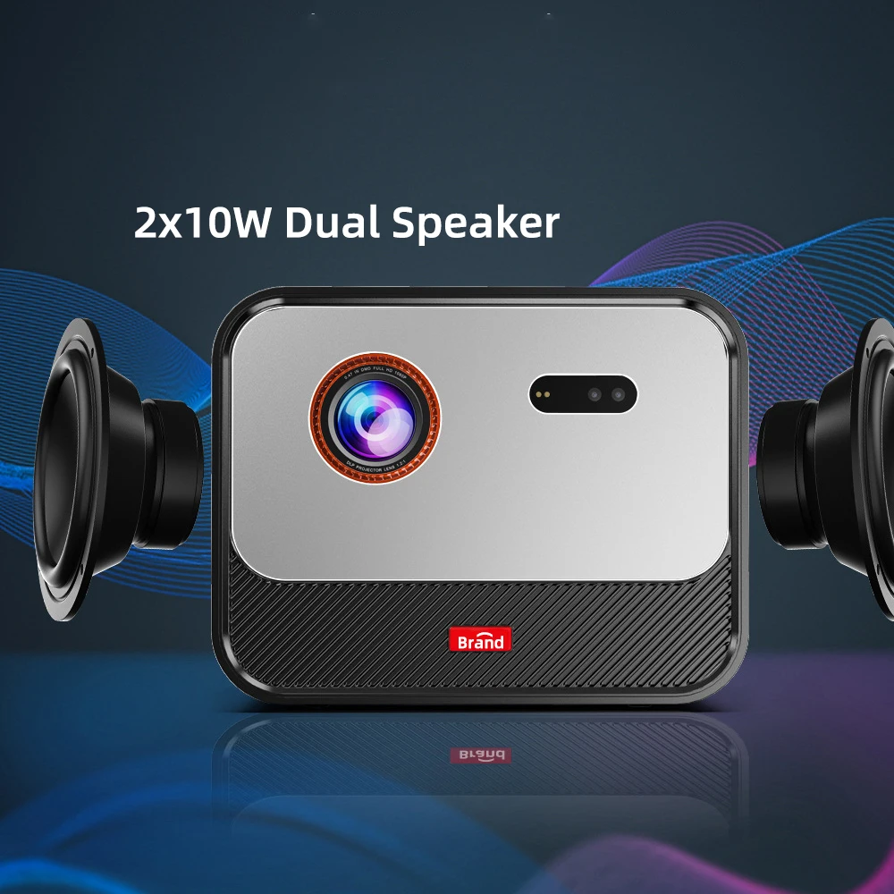 Nieuwe 4K 1080P 2200Ansi Mini Projector Android 11.0 5G 3d Video Ingebouwde 30000Mah Batterij 2/32G Dlp Smartphone Projector X5