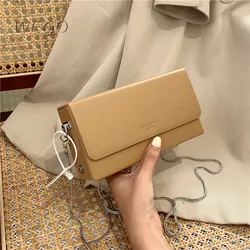 Fashion Simple Ladies Box Small Bag Chain Crossbody Bag Trendy Design Inschain Shoulder Straps Female 2023 New Style