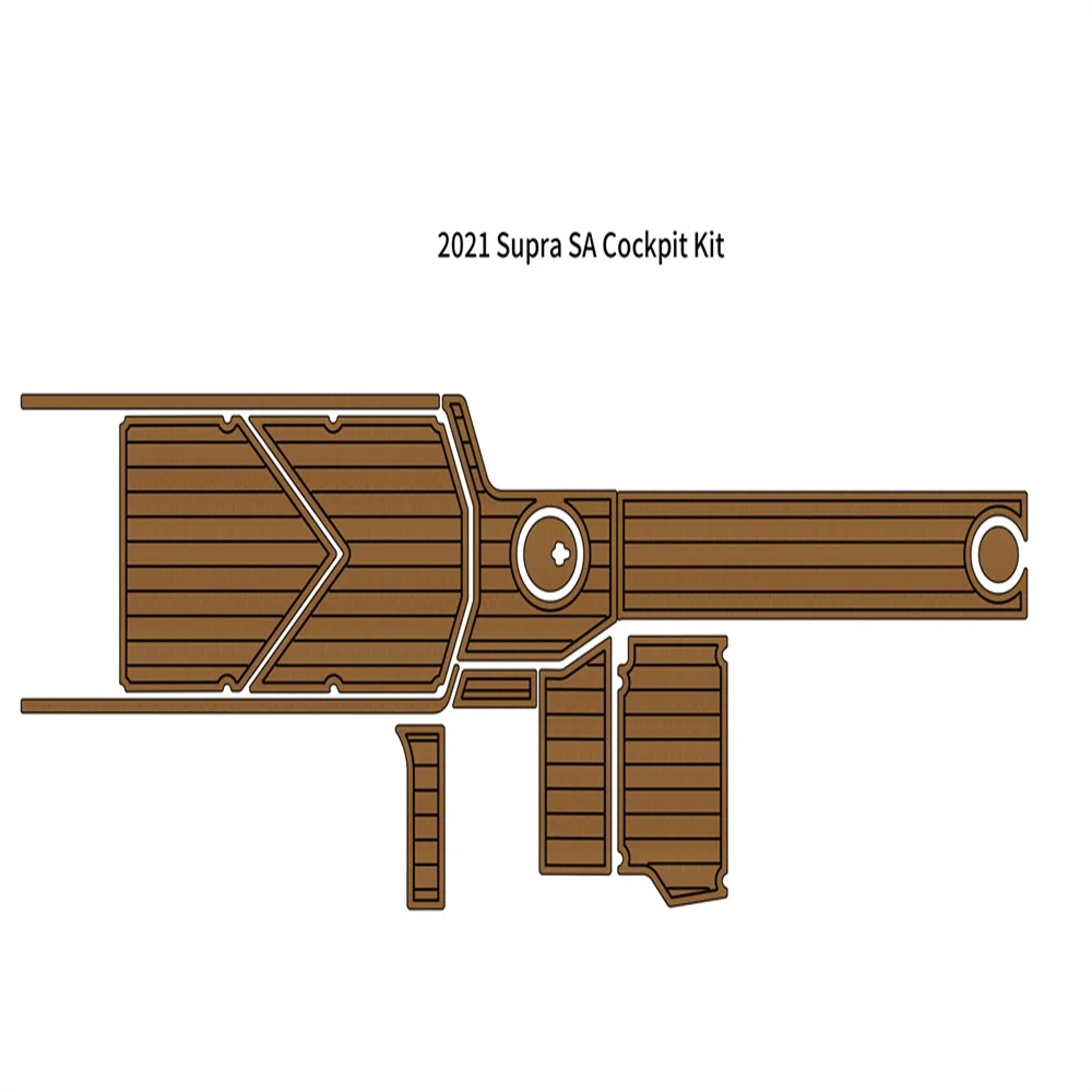

2021 Supra SA Cockpit Kit Boat EVA Faux Foam Teak Deck Floor Pad