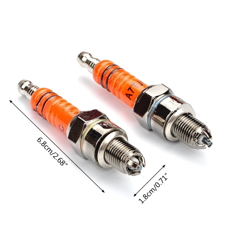 2024 New Electrode A7TC for NGK C7HSA for SPARK plug for 50cc 70cc 90cc 110cc 125cc Honda-CRF50  ATV Dirt Bikes Scooters