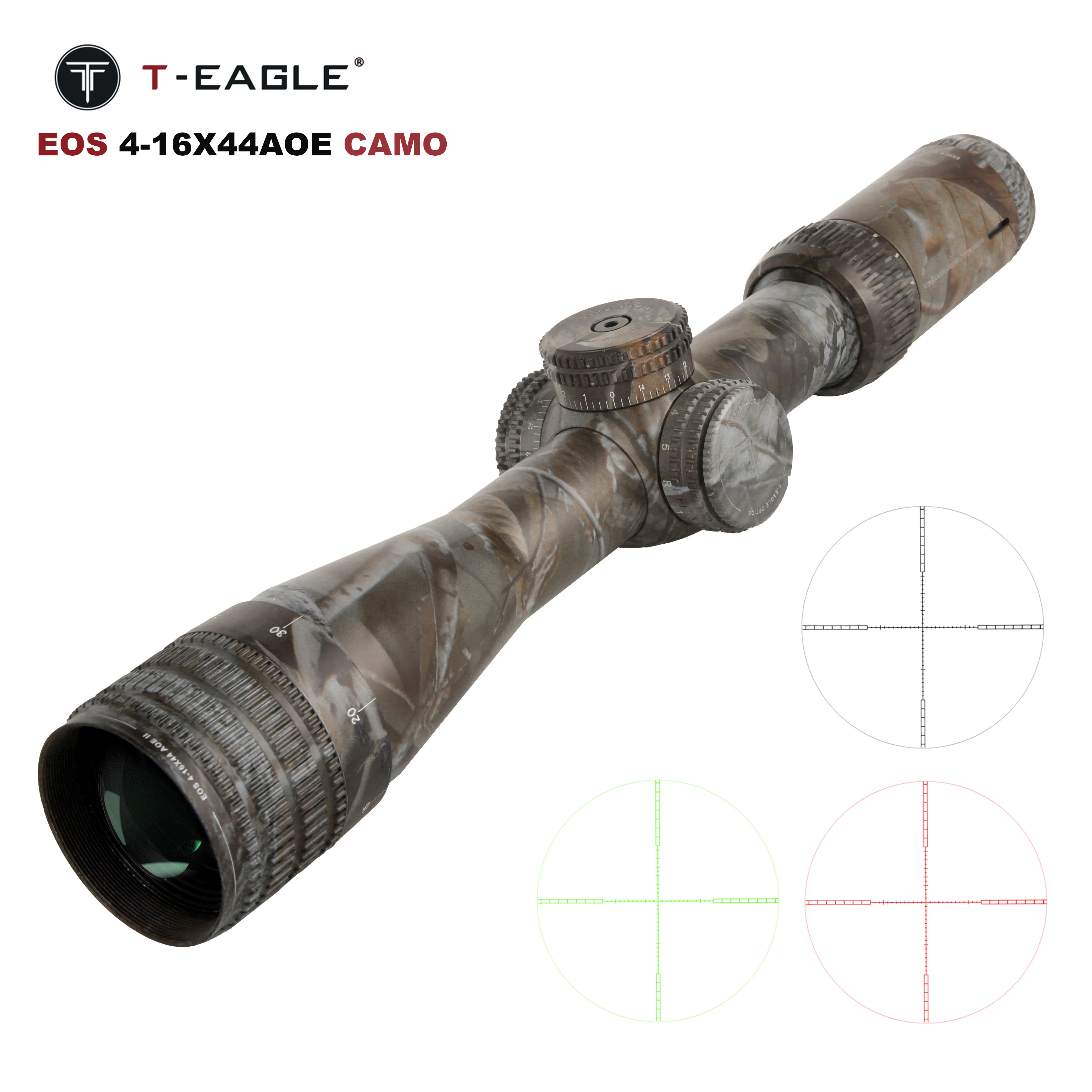 

T-Eagle EOS 4-16x44 AOE Tactical Camouflage Riflescope For Hunting Sniper Rifle Scope Airsoft Lunetas With Illuminated Carbine
