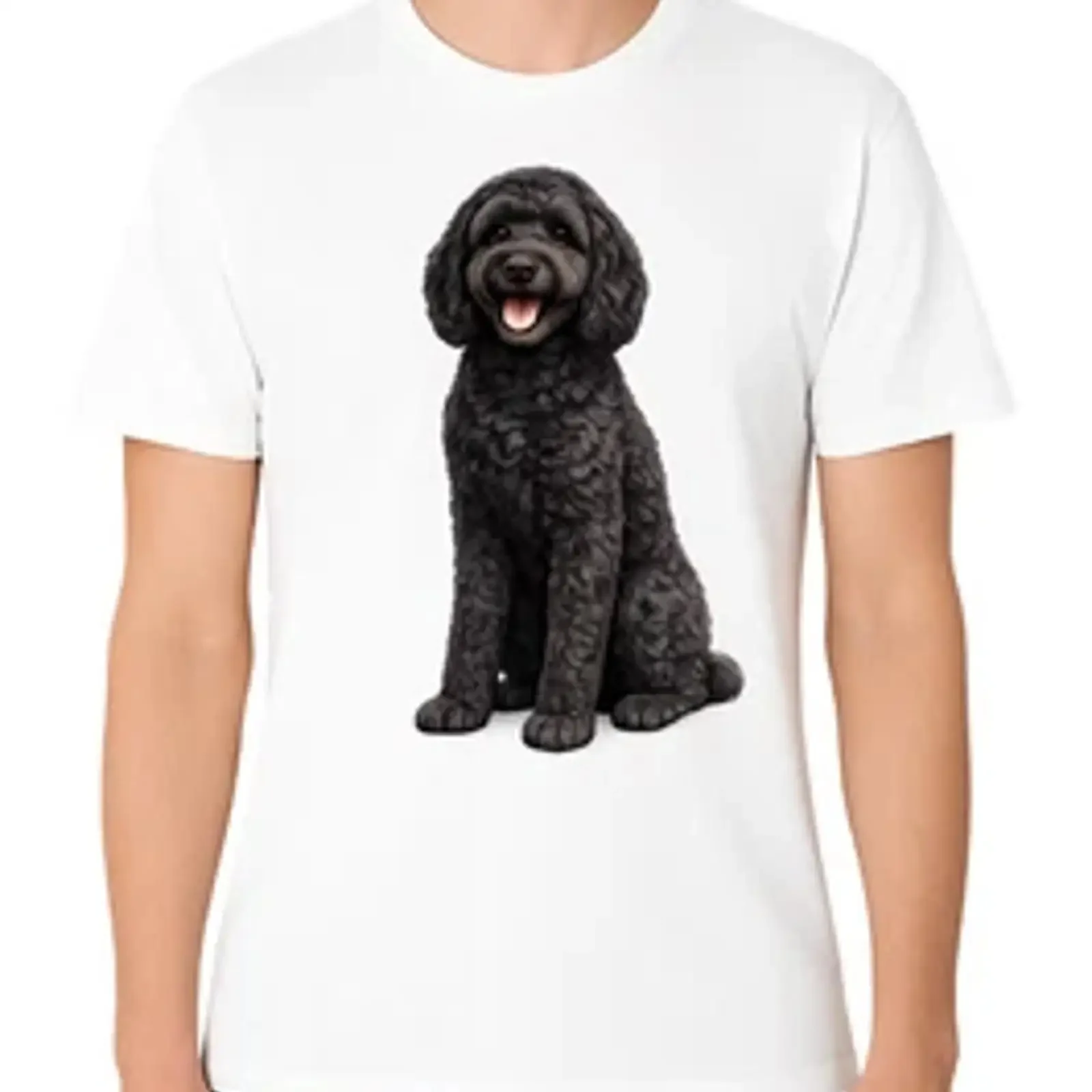 Black Cockapoo T Shirt Teddy Fluffy Beautiful Dog Lover Top  vintage Washed graphic Top For Everyday Wear homme Stretched