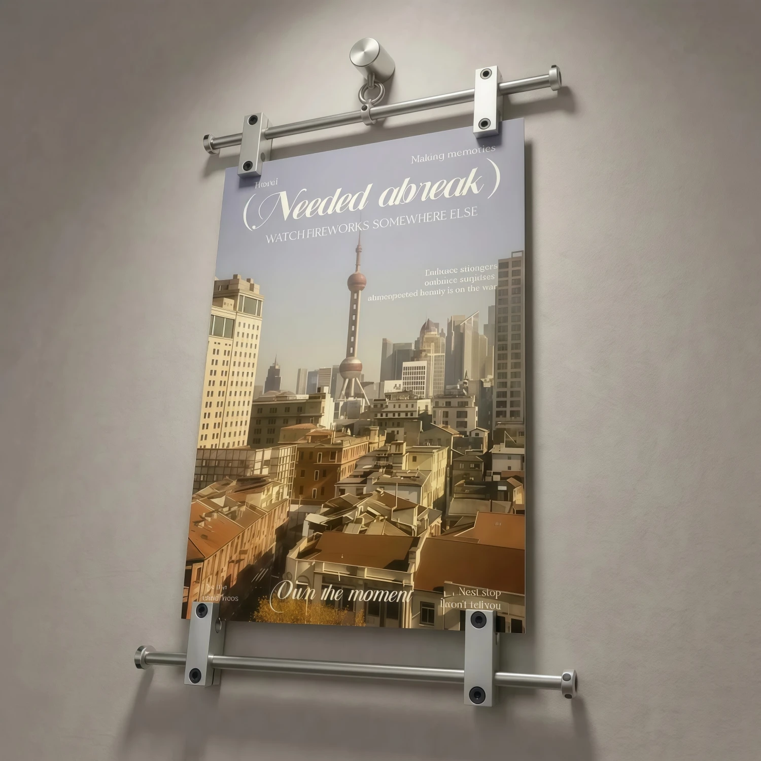 Poster holder, photo clip, and picture frame—suitable for wall decoration. Fits A4 size; installation tools included.