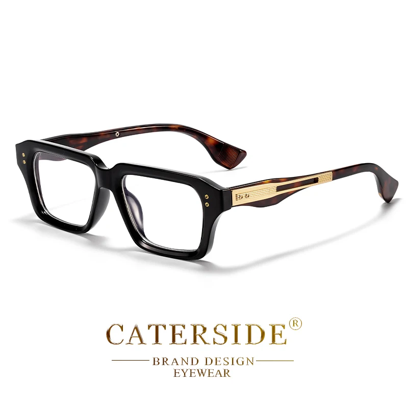 CATERSIDE Neue Vintage männer Optische Brillen Rahmen Marke Einzigartige Tempel Design Luxuriöse frauen Anti Blau Licht Lesebrille – Detail 14