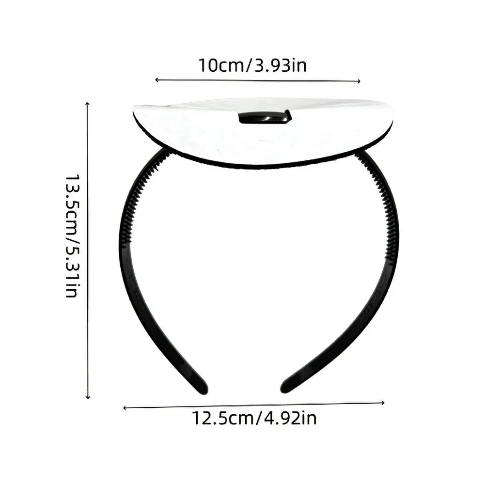 Graduation Cap Headband with Stabilizing Frame for Cap Positioning Plastic Material Complies with Standard Cap Sizing